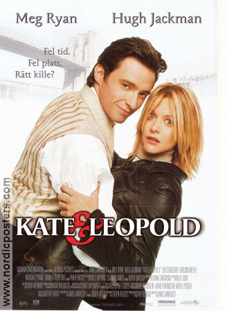 Kate and Leopold 2001 poster Meg Ryan Hugh Jackman Liev Schreiber James Mangold Romantik