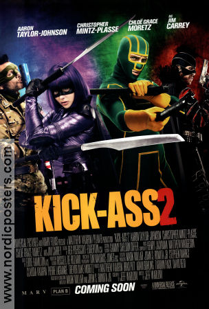 Kick-Ass 2 2013 poster Aaron Taylor-Johnson Chloe Grace Moretz Jeff Wadlow