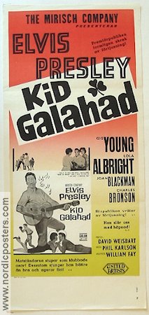 Kid Galahad 1963 movie poster Elvis Presley Charles Bronson