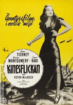 Kinesflickan 1942 poster Gene Tierney Lynn Bari