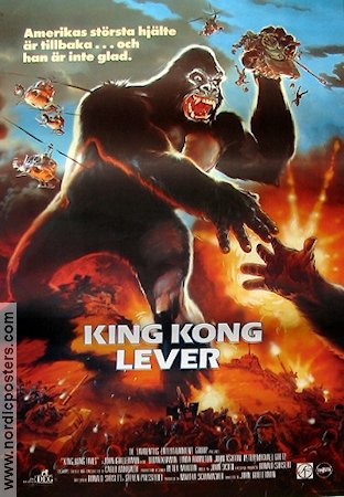 King Kong Lives 1986 movie poster Brian Kerwin Linda Hamilton John Guillermin Find more: King Kong