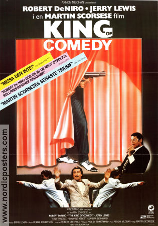 The King of Comedy 1982 movie poster Robert De Niro Jerry Lewis Diahnne Abbott Martin Scorsese