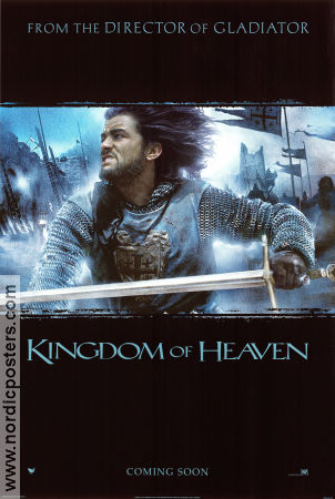 Kingdom of Heaven 2005 movie poster Orlando Bloom Martin Hancock Ridley Scott