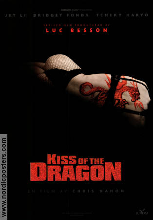 Kiss of the Dragon 2001 movie poster Jet Li Bridget Fonda Tcheky Karyo Chris Nahon Asia