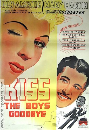 Kiss the Boys Goodbye 1942 movie poster Don Ameche Mary Martin Rochester