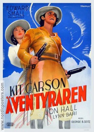 Kit Carson äventyraren 1940 poster Jon Hall Lynn Bari