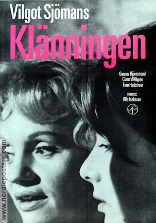 Klänningen 1964 movie poster Vilgot Sjöman Gunnar Björnstrand