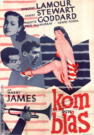 On Our Merry Way 1948 movie poster Dorothy Lamour James Stewart Harry James Jazz