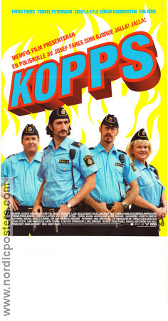 Kopps 2003 poster Fares Fares Torkel Petersson Sissela Kyle Göran Ragnerstam Eva Röse Josef Fares Poliser
