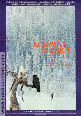 Korpens polska 1980 poster Pertti Kalinainen Markku Lehmuskallio Finland Fåglar