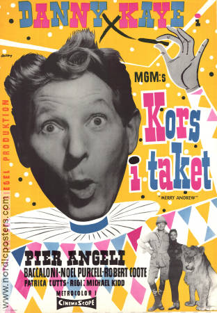 Merry Andrew 1958 movie poster Danny Kaye Pier Angeli Michael Kidd