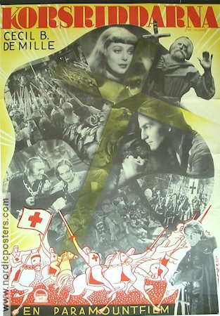 Korsriddarna 1935 poster Loretta Young Cecil B DeMille