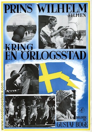Kring en örlogsstad 1935 movie poster Prins Wilhelm Ships and navy