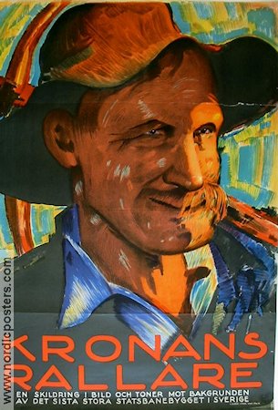 Kronans rallare 1932 movie poster Fritiof Billquist Weyler Hildebrand Artistic posters