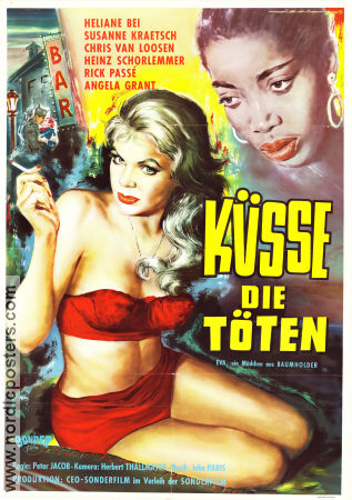 Küsse die töten 1958 movie poster Heliane Bei Ladies