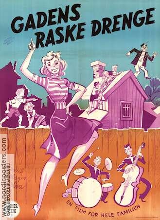 Gadens raske drenge 1947 movie poster Stickan Palm Lasse Sarri Nils Hallberg Per G Holmgren Kids