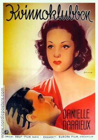 Club de femmes 1937 movie poster Danielle Darrieux