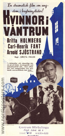 Kvinnor i väntrum 1946 movie poster Arnold Sjöstrand Britta Holmberg Anna Lindahl Gösta Folke Medicine and hospital