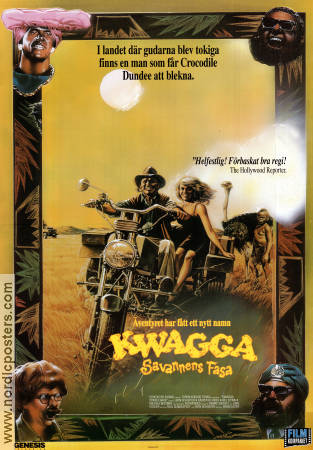 Kwagga Strikes Back 1990 movie poster Leon Schuster South Africa