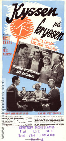 Kyssen på kryssen 1950 movie poster Annalisa Ericson Gunnar Björnstrand Karl-Arne Holmsten Arne Mattsson Travel