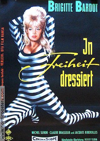 La Bride sur le cou 1961 movie poster Brigitte Bardot
