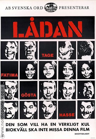 Lådan 1968 movie poster Tage Danielsson Production: AB Svenska Ord
