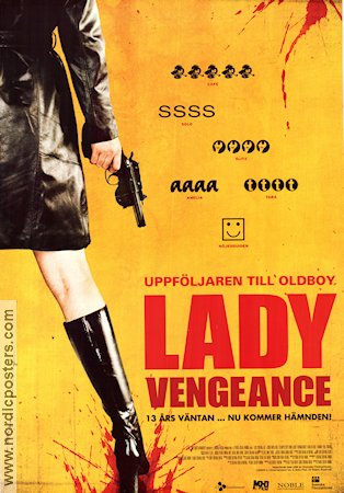 Lady Vengeance 2005 movie poster Yeong-ae Lee Park Chan-wook Country: Korea Asia