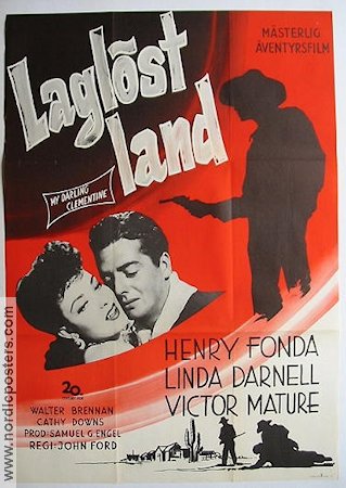 My Darling Clementine 1947 movie poster Henry Fonda John Ford