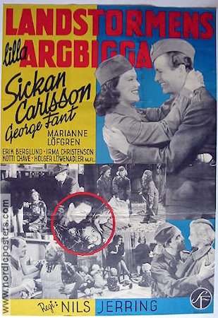 Landstormens lilla argbigga 1941 movie poster Sickan Carlsson George Fant