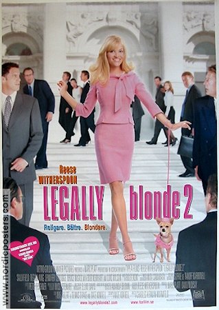 Legally Blonde 2 2003 poster Reese Witherspoon Sally Field Bob Newhart Charles Herman-Wurmfeld Hundar Damer