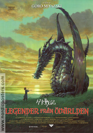 Legender från övärlden 2006 poster Goro Miyazaki Filmbolag: Studio Ghibli Filmen från: Japan Animerat Hitta mer: Anime Dinosaurier och drakar Animerat
