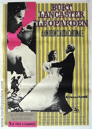 Leoparden 1964 poster Burt Lancaster Alain Delon Claudia Cardinale Luchino Visconti Dans