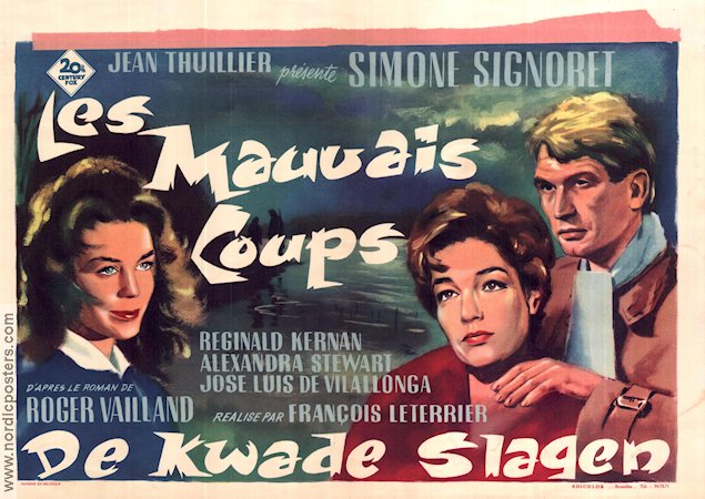 Les mauvais coups 1961 movie poster Simone Signoret