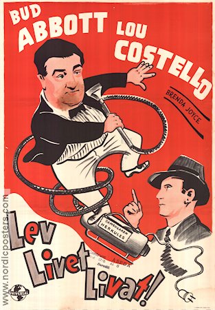 Lev livet livat 1946 poster Abbott and Costello Bud Abbott Lou Costello