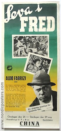 Vivere in pace 1948 movie poster Aldo Fabrizi