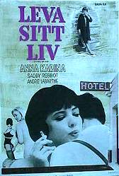 Leva sitt liv 1963 poster Anna Karina Jean-Luc Godard