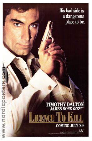 Licence to Kill 1989 poster Timothy Dalton Robert Davi Carey Lowell John Glen