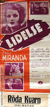 Lidelse 1936 poster Isa Miranda