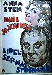 Stürme der Leidenschaft 1932 movie poster Anna Sten Emil Jannings