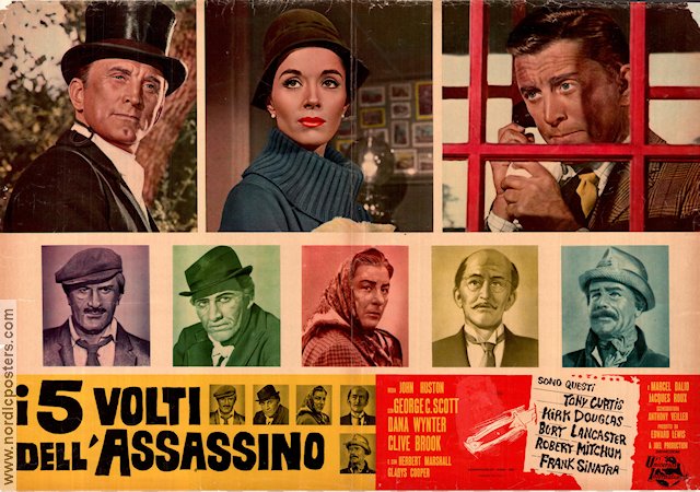 The List of Adrian Messenger 1963 movie poster Kirk Douglas Dana Wynter John Huston