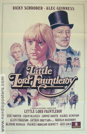 Little Lord Fauntleroy 1980 movie poster Ricky Schroder Alec Guinness Eric Porter Jack Gold