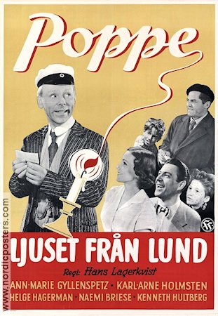 Ljuset från Lund 1955 poster Nils Poppe Hitta mer: Skåne