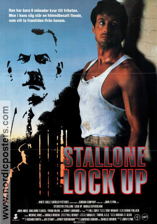 Lock Up 1989 movie poster Sylvester Stallone Donald Sutherland John Amos John Flynn