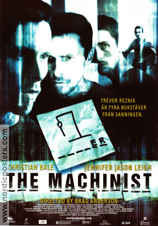 El Maquinista 2004 movie poster Christian Bale Jennifer Jason Leigh Aitana Sanchez-Gijon Brad Anderson Spain