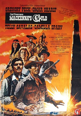 MacKennas guld 1969 poster Gregory Peck Omar Sharif Camilla Sparv