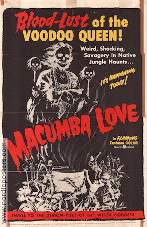 Macumba Love 1960 movie poster Douglas Fowley