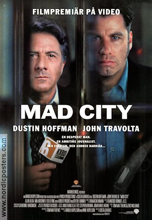 Mad City 1997 movie poster Dustin Hoffman John Travolta Alan Alda Costa-Gavras
