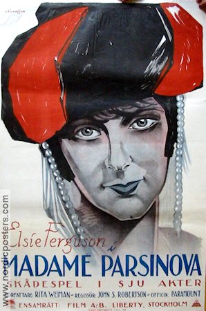 Footlights 1922 movie poster Elsie Ferguson