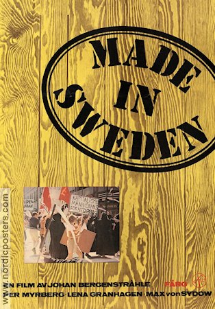 Made in Sweden 1969 poster Per Myrberg Johan Bergenstråhle Politik