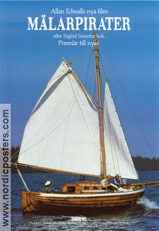 Mälarpirater 1987 movie poster Björn Gustafson Peter Stormare Allan Edwall Ships and navy